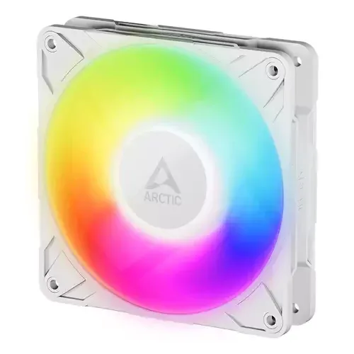 ARCTIC Freezer P12 Pro A-RGB (White) - 120 mm A-RGB PWM Fan with Cable Splitter - Image 1