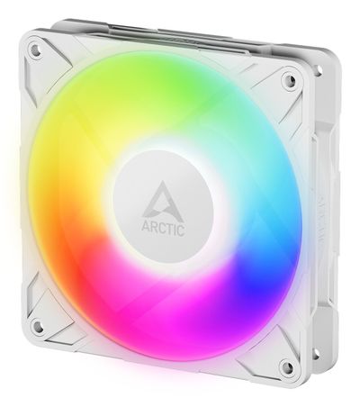 ARCTIC Freezer P12 Pro A-RGB (White) - 120 mm A-RGB PWM Fan with Cable Splitter - Thumbnail 2