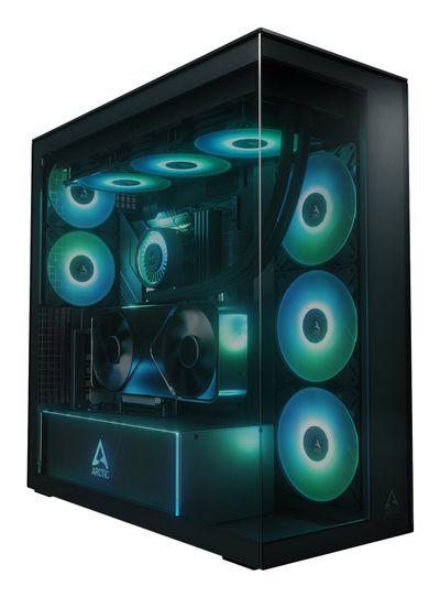 ARCTIC Xtender VG (Black) Premium E-ATX PC Case with Vertical GPU Mounting