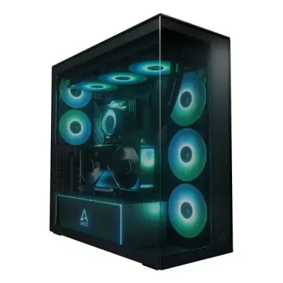 ARCTIC Xtender VG (Black) Premium E-ATX PC Case with Vertical GPU Mounting - Thumbnail 2