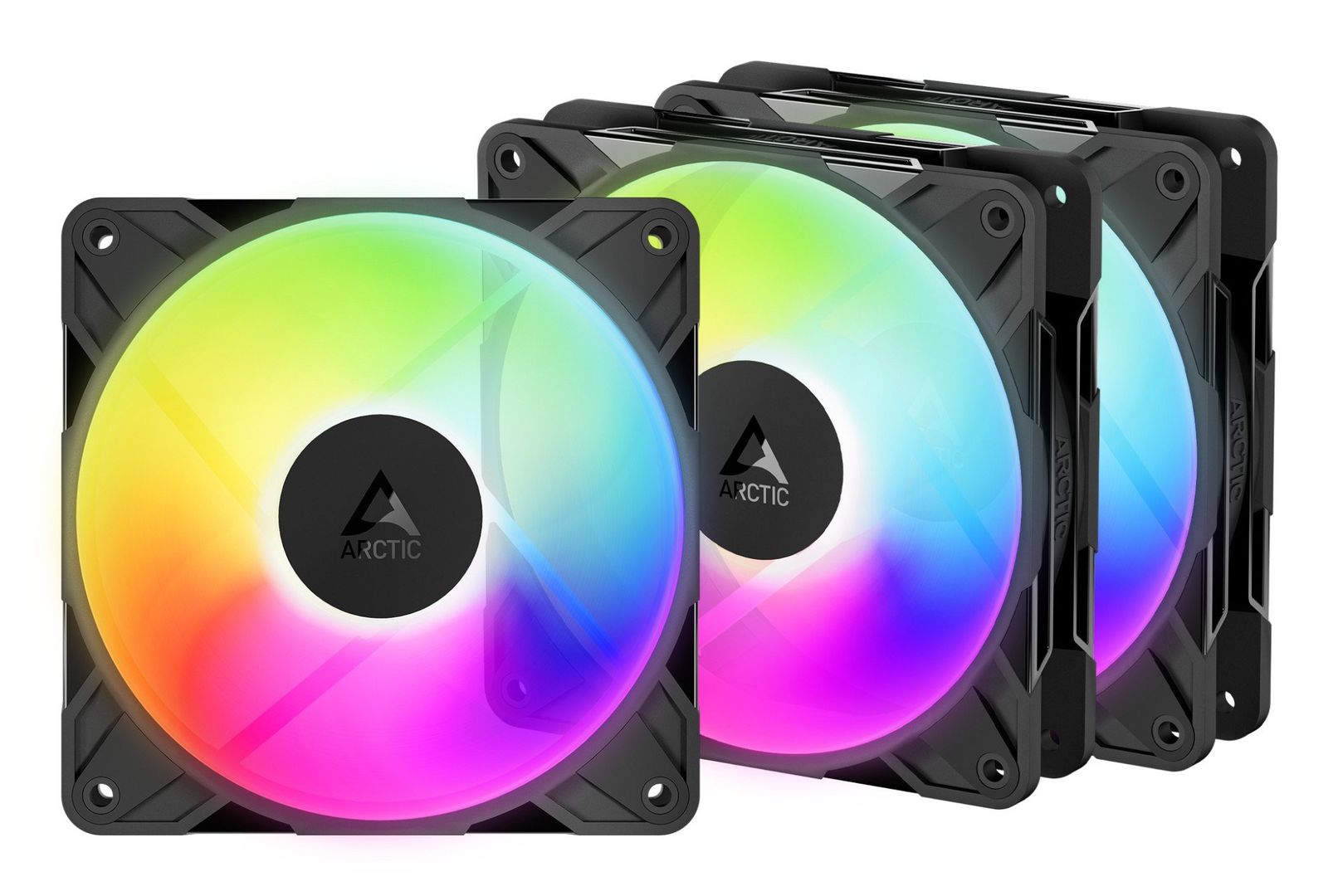 ARCTIC Freezer P12 Pro Reverse A-RGB - 3 Pack Computer case Fan 12 cm Black 3 pc(s) - Image 1