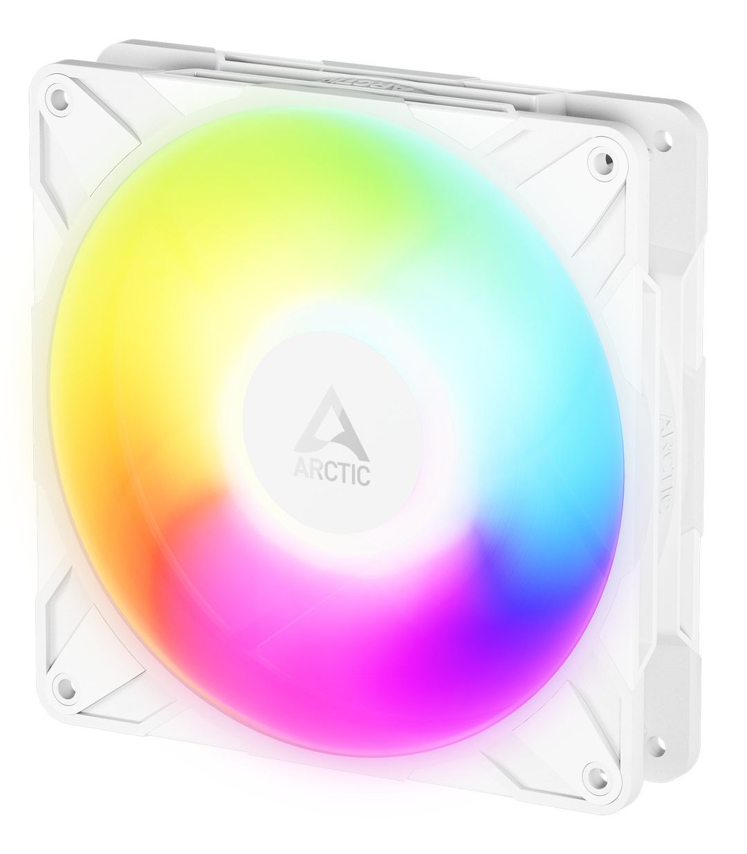 ARCTIC Freezer P14 Pro Reverse A-RGB (White) - 140 mm A-RGB PWM Fan with Cable Splitter - Image 1