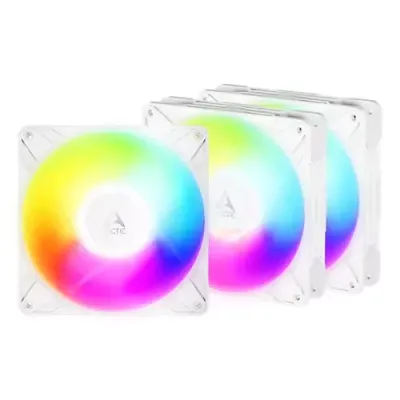 ARCTIC Freezer P14 Pro Reverse A-RGB (White) - 3 Pack - 140 mm A-RGB PWM Fan with Cable Splitter - Thumbnail 2