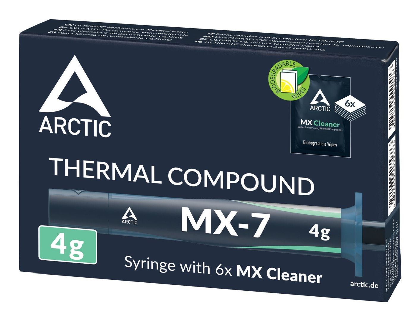 ARCTIC MX-7 - ULTIMATE Performance Thermal Paste with 6x MX Cleaner - Image 1
