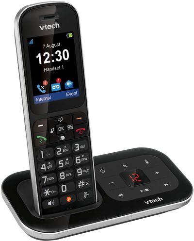 VTECH Designer LS1350 Cordless Phone - Black & White, Black,White