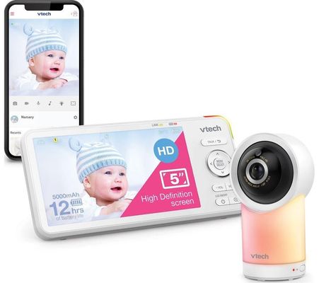 VTECH RM5766HD 5" LCD Screen Smart Video Baby Monitor - White - Thumbnail 2