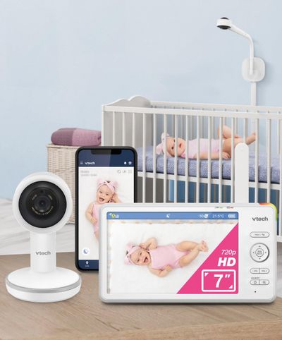 VTECH RM7787HD 7" Full HD Over-The-Cot WiFi Baby Monitor - White