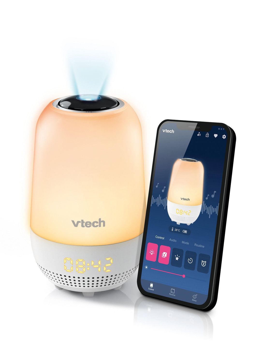 VTECH V-Hush BC8303 Soothing Sleep Trainer - White - Image 1