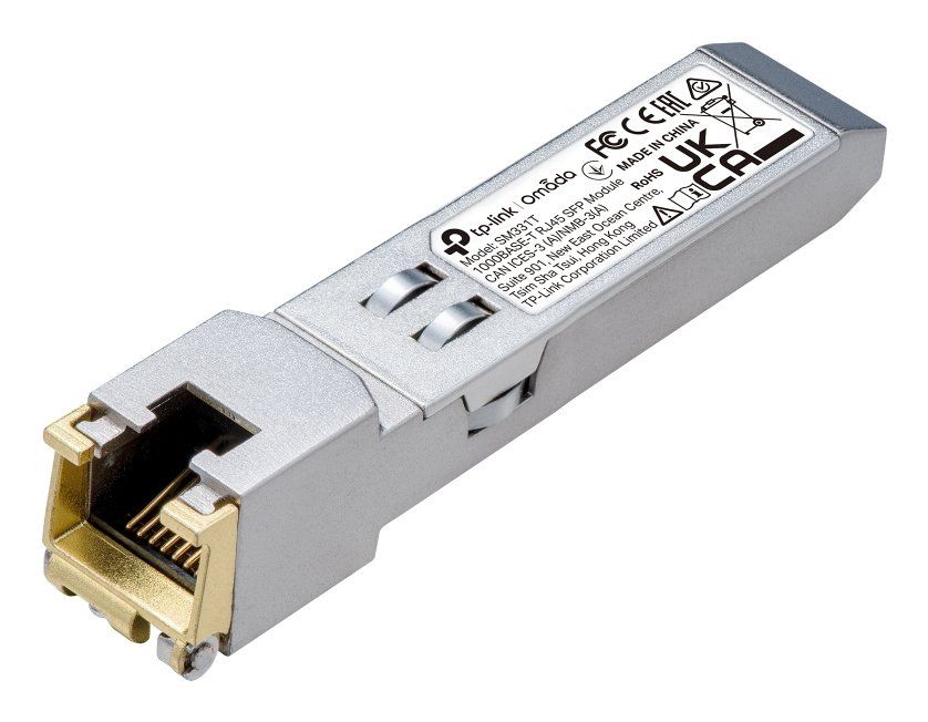 TP-Link Omada 1000BASE-T RJ45 SFP Module SPEC: 1000Mbps RJ45 Copper Transceiver Plug and Play with SFP Slot Up to 100 m Distance (Cat5e or above) - Image 1