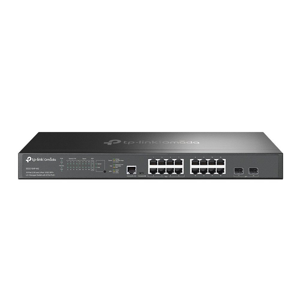 TP-Link Omada 16-Port 2.5G and 2-Port 10GE SFP+ L2+ Managed Switch with 8-Port PoE+ - Image 1