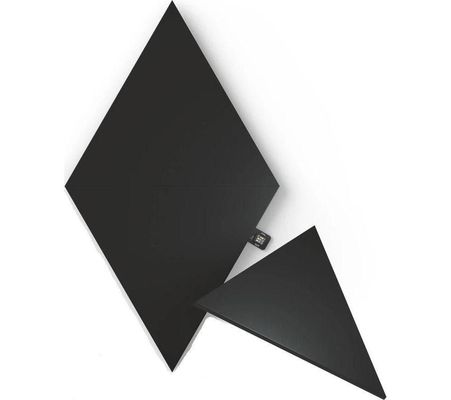 NANOLEAF Shapes Triangle Smart Lights Expansion Pack - Ultra Black, Pack of 3