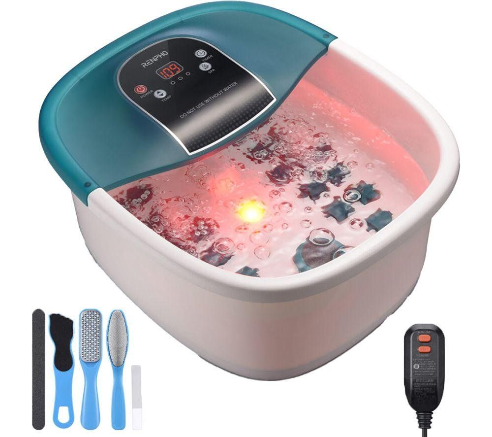 RENPHO Edge Shiatsu Foot Spa Bath Massager with Pedicure Kit - Green - Image 1