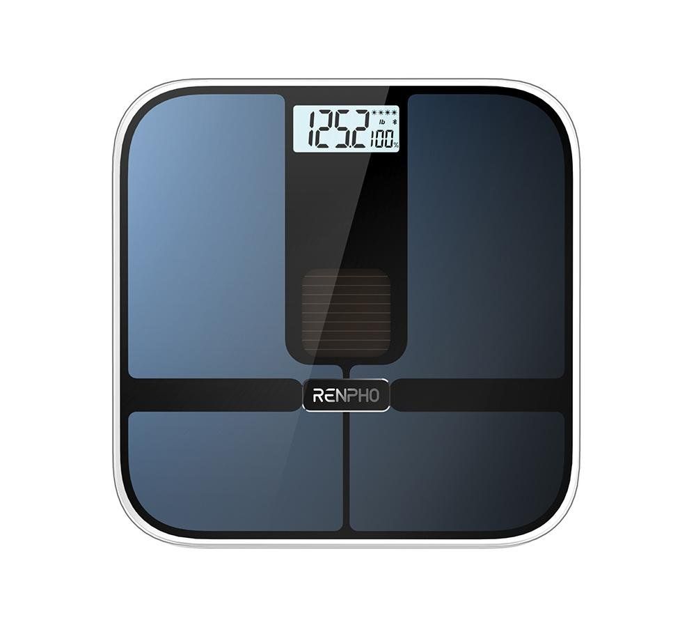 RENPHO Elis Solar 2 Smart Body Scale - Black, Black - Image 1