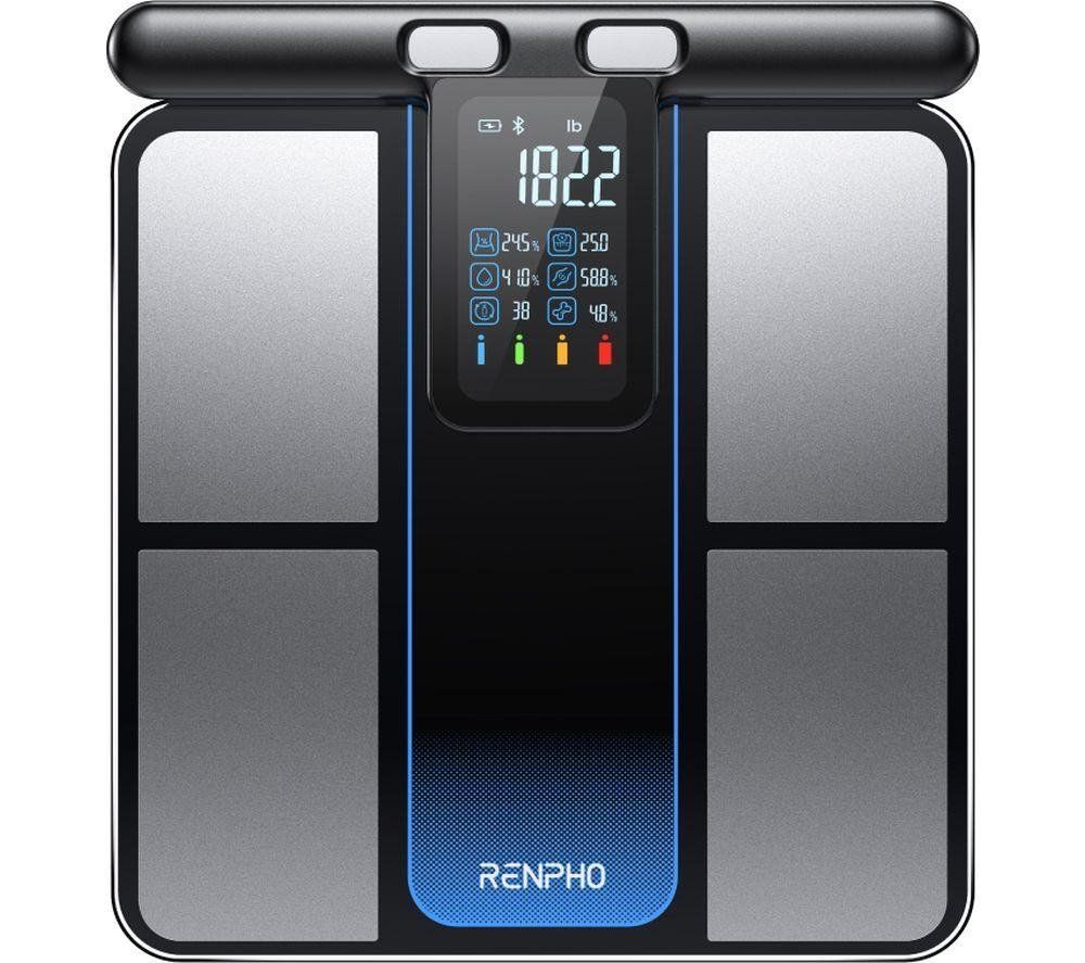RENPHO MorphoScan Smart Body Scale - Black & Silver, Black,Silver/Grey - Image 1
