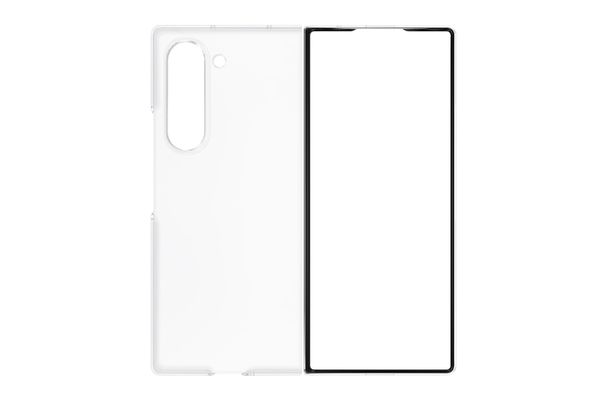 Samsung Clear Case for Z Fold6. Case type: Cover Brand compatibility: Samsung Compatibility: Galaxy Z Fold 6 Maximum screen size: 19.3 cm (7.6") Product colour: Transparent