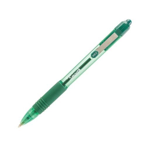 Zebra Z-Grip Smooth Rectractable Ballpoint Pen 1.0Mm Tip Green (Pack 12) - 22564 - Image 1