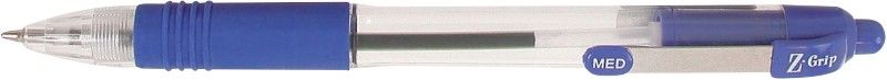 Zebra Z-Grip Retractable Ballpoint Pen 1.0mm Tip Blue (Pack 12) - 22220 - Image 1