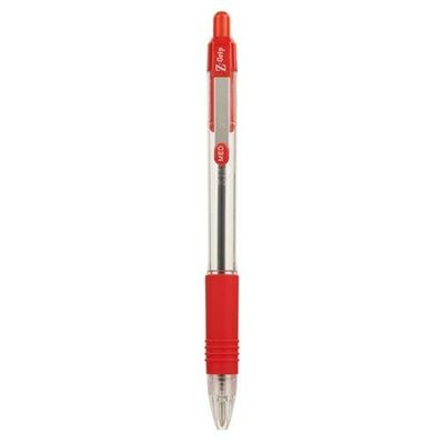Zebra Z-Grip Retractable Ballpoint 1.0mm Tip Red (Pack 12) - 22230