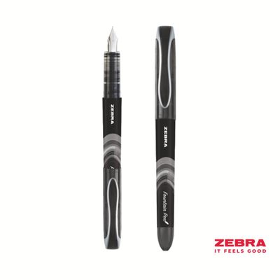 Zebra Fuente Disposable Fountain Pen Black (Pack 12) - 69481