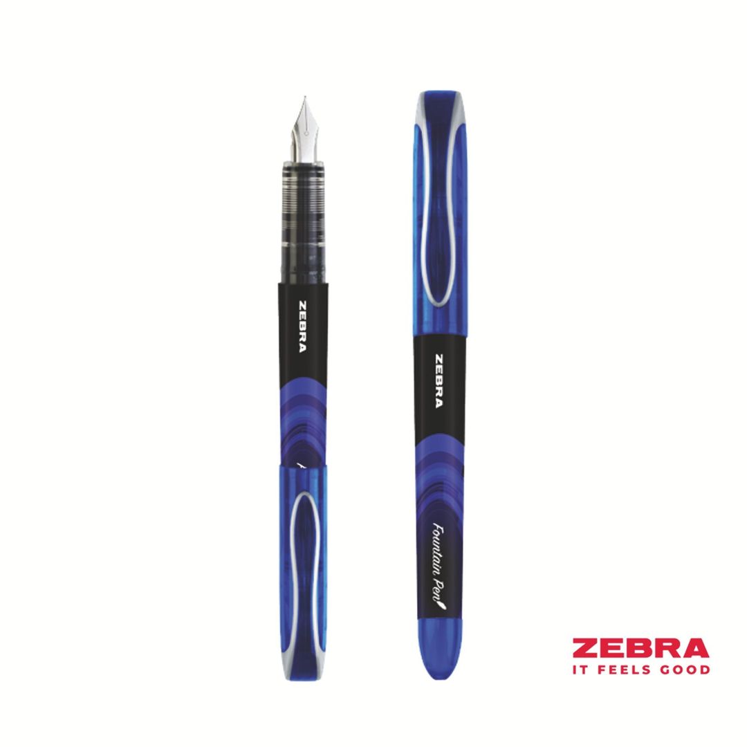 Zebra Fuente Disposable Fountain Pen Blue (Pack 12) - 69482 - Image 1