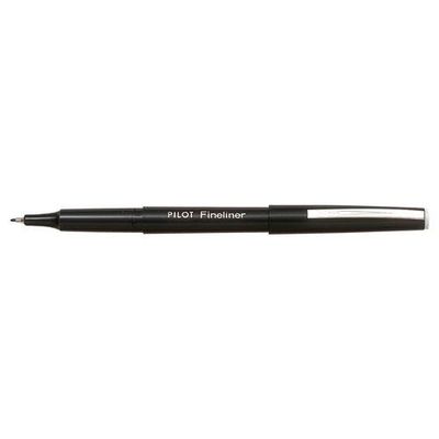 Pilot Fineliner Pen 1.2Mm Tip 0.4Mm Line Black (Pack 12) - 4902505085949/Sa