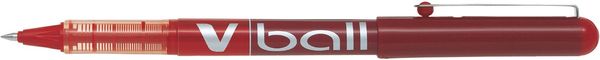 Pilot VBall Liquid Ink Rollerball Pen 0.5mm Tip 0.3mm Line Red (Pack 1