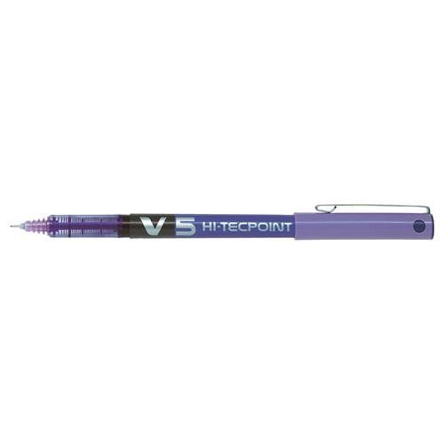 Pilot Hi-Tecpoint V5 Stick pen Purple 12 pc(s) - Image 1
