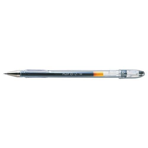 Pilot G-105 Gel Rollerball Pen 0.5mm Tip 0.32mm Line Black (Pack 12) - Image 1