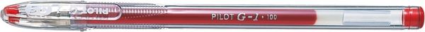 Pilot G-105 Gel Rollerball Pen 0.5mm Tip 0.32mm Line Red (Pack 12) - 101202