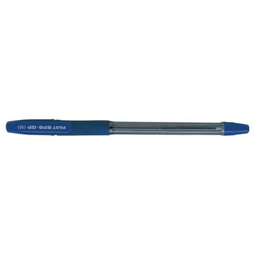 Pilot BPS GP Grip Ballpoint Pen 1.0mm Tip 0.31mm Line Blue (Pack 12) - - Image 1