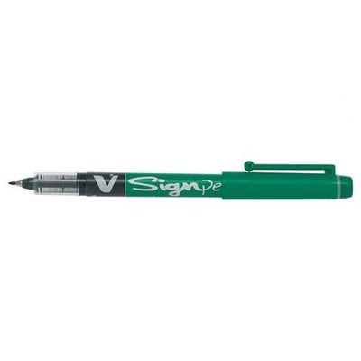 Pilot V Sign Liquid Ink Pen 2Mm Tip 0.6Mm Line Green (Pack 12) - 301101204