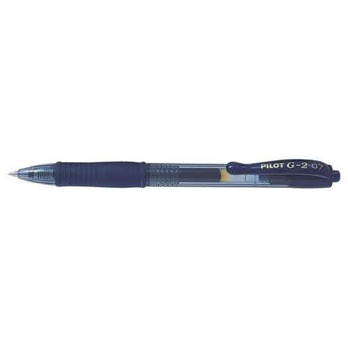Pilot G-207 Retractable Gel Rollerball Pen 0.7mm Tip 0.39mm Line Blue- - Image 1