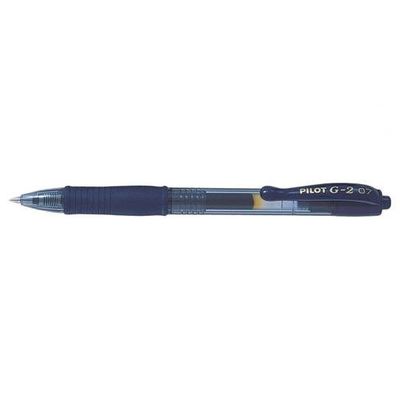 Pilot G-207 Retractable Gel Rollerball Pen 0.7mm Tip 0.39mm Line Blue-