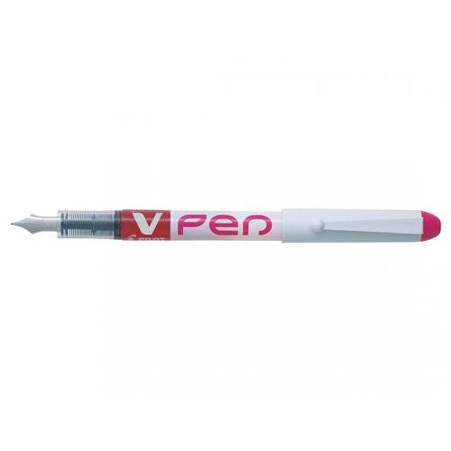 Pilot V-Pen Erasable Disposable Fountain Pen Pink (Pack 12) - 631101209 - Image 1