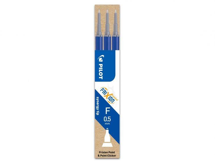 Pilot Refill for FriXion Point Pens 0.5mm Tip Blue (Pack 3) - 76300303 - Image 1