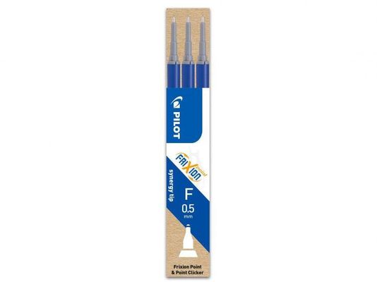 Pilot Refill for FriXion Point Pens 0.5mm Tip Blue (Pack 3) - 76300303
