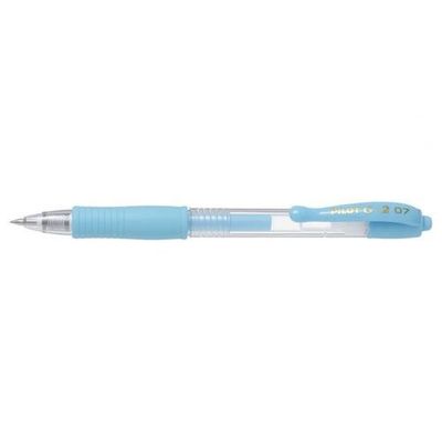 Pilot G-207 Retractable Gel Rollerball Pen 0.7Mm Tip 0.39Mm Line Pastel Blue (Pack 12) - 47101203