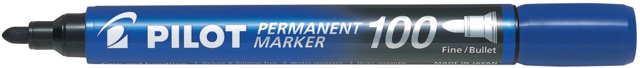 Pilot Permanent Marker 100 Blue - Image 1