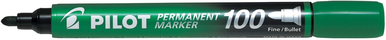 Pilot Permanent Marker 100 Green - Image 1