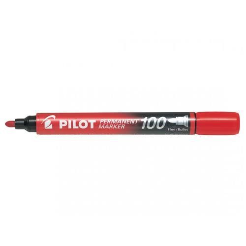Pilot Permanent Marker 100 Red - Image 1