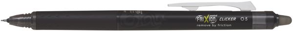 Pilot FriXion Synergy Point Clicker Erasable Retractable Gel Rollerball Pen 0.5mm Tip 0.25mm Line Black (Pack 12) - PNJ604409