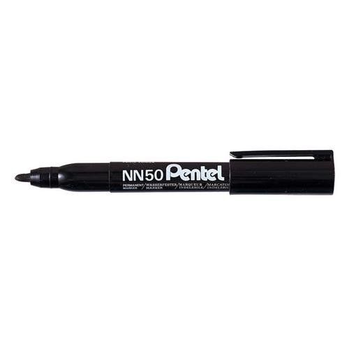 Pentel NN50 permanent marker Bullet tip Black 12 pc(s) - Image 1