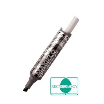 Pentel Maxiflo Whiteboard Marker Chisel Tip 1.5-6.2Mm Line Black (Pack 12) - Mwl6-Ao