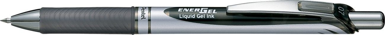 Pentel Energel XM Klick Clip-on retractable pen Black 12 pc(s) - Image 1