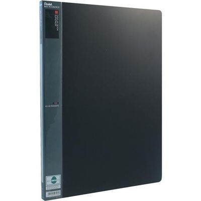 Pentel A3 Superior Display Book 20 Pocket Black - Dcf132a