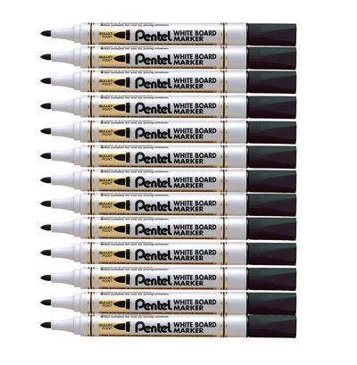 Pentel MW85 marker 12 pc(s) Bullet tip Black