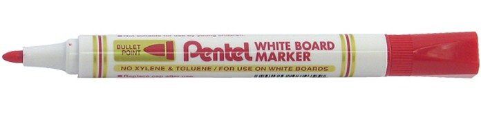 Pentel MW85 marker 12 pc(s) Bullet tip Red - Image 1
