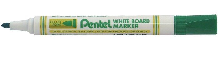 Pentel MW85 marker 12 pc(s) Bullet tip Green - Image 1