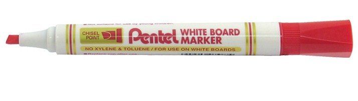 Pentel MW86 marker 12 pc(s) Chisel tip Red - Image 1