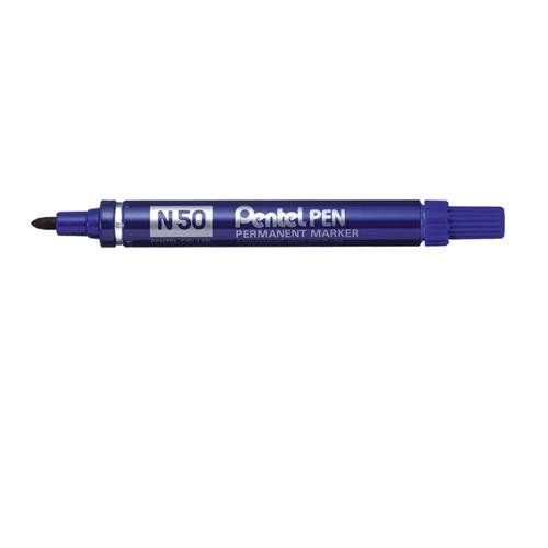 Pentel N 50 permanent marker Bullet tip Blue 12 pc(s) - Image 1